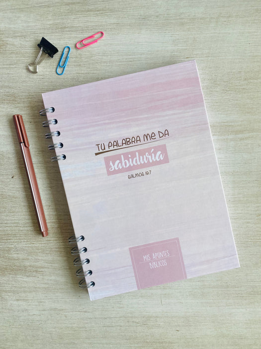 Cuaderno de apuntes bíblicos para mujer