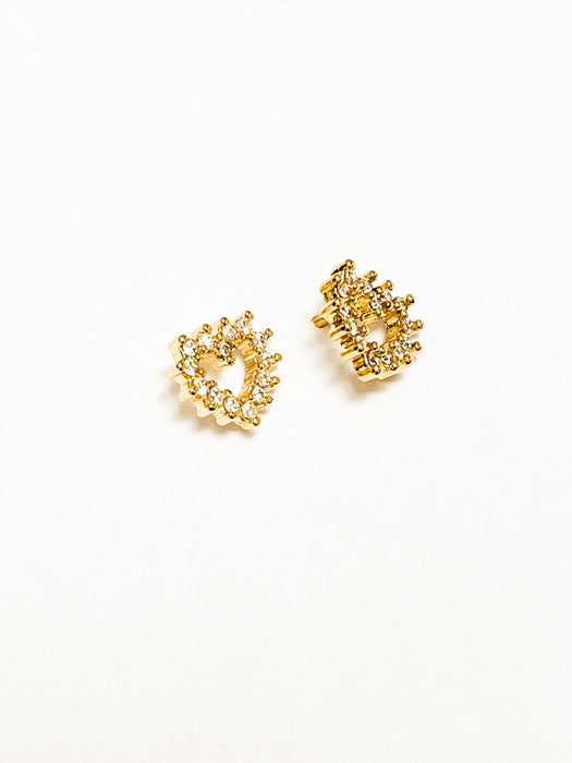 Aretes corazón mini billos