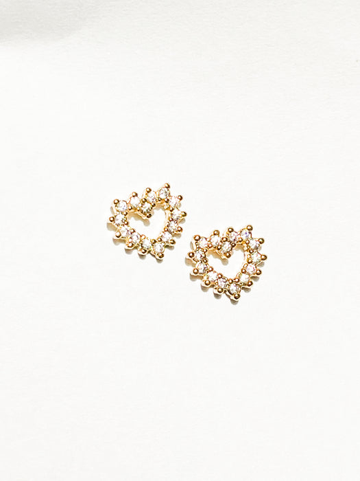 Aretes corazón mini billos