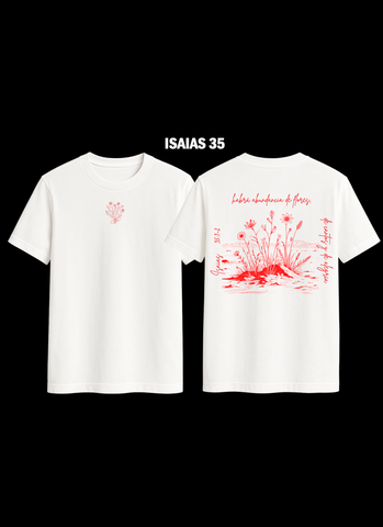 Camiseta Isaías 35, color blanca