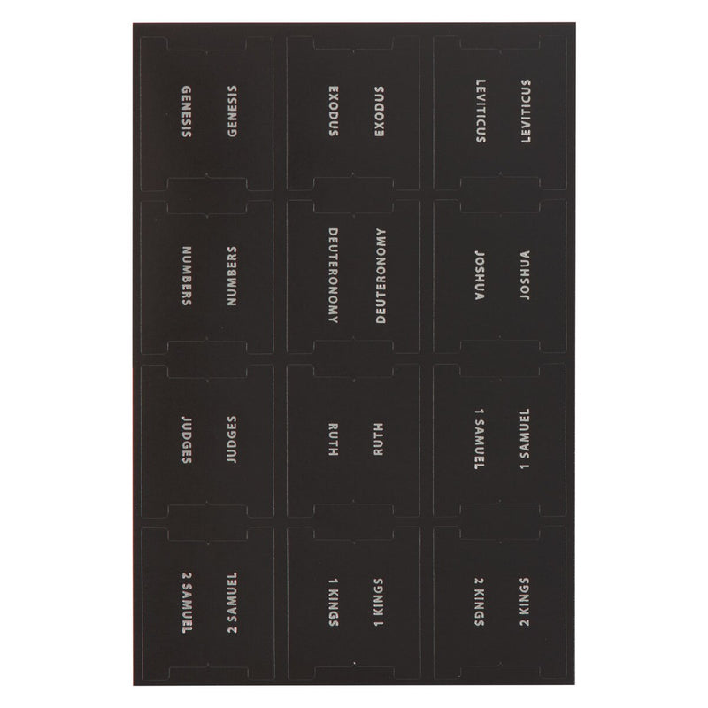 PESTAÑAS PARA LA BIBLIA EN NEGRO CON PLATEADO