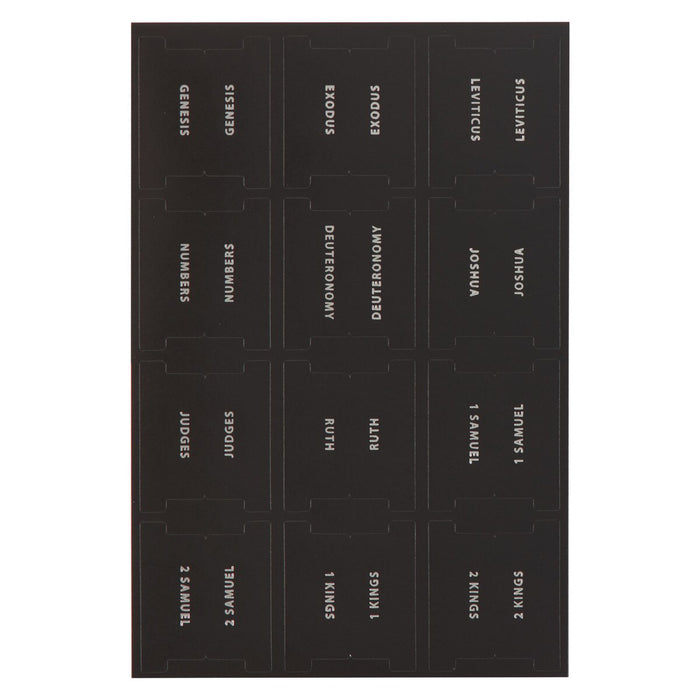 PESTAÑAS PARA LA BIBLIA EN NEGRO CON PLATEADO