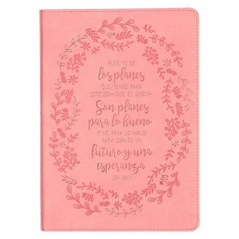 DIARIO DE PIEL SINTÉTICA ROSA 