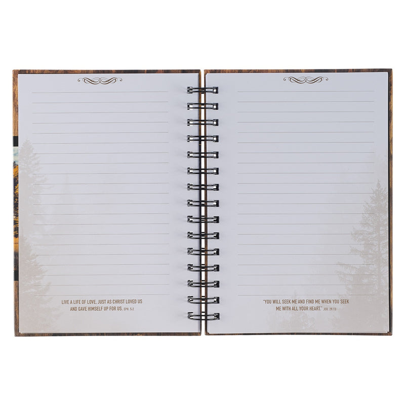 Cuaderno The Lourd is my strength Salmo 28:7 - Madera