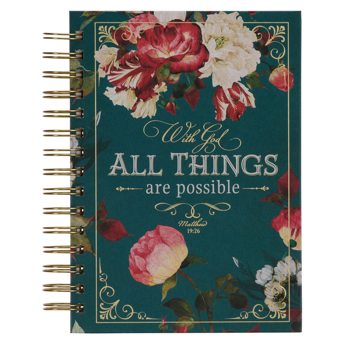 Cuaderno argollado All things are possible Mateo 19:26