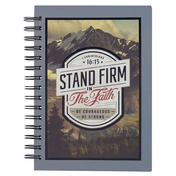 Cuaderno argollado Stand Firm 1 Corintios 16:13 montaña