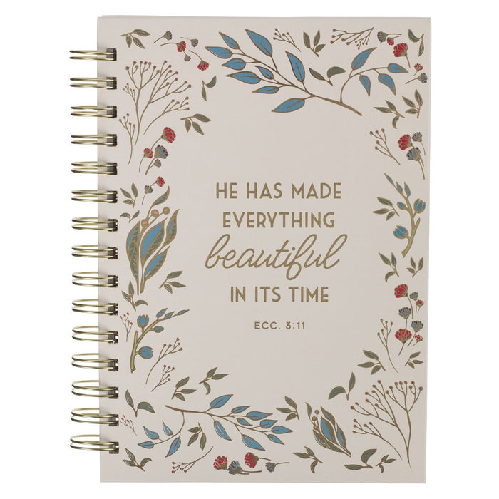 CUADERNO ARGOLLADO "EVERYTHING BEAUTIFUL IN ITS TIME"