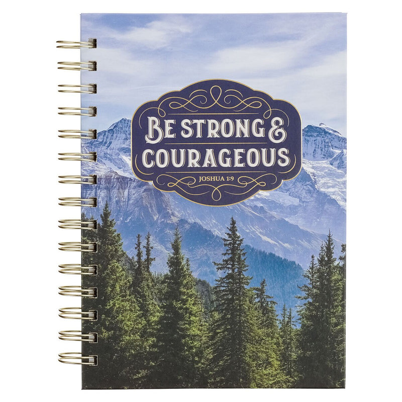 CUADERNO ARGOLLADO "BE STRONG AND COURAGEOUS"