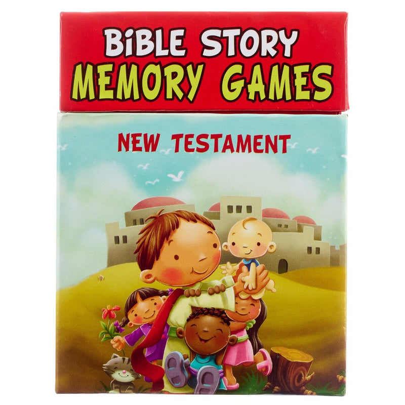 CAJA DE JUEGOS DE MEMORIA CON HISTORIAS BIBLICAS DEL NUEVO TESTAMENTO