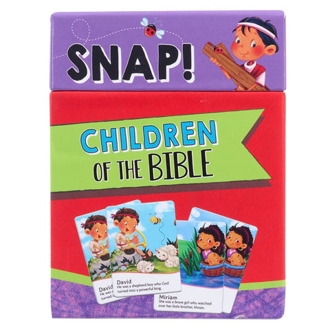 JUEGO DE CARTAS PARA NIÑOS DE LA BIBLIA ¡SNAP!