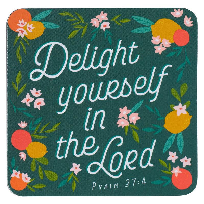 Imán Decorativo “Deléitate en el Señor” – Salmo 37:4