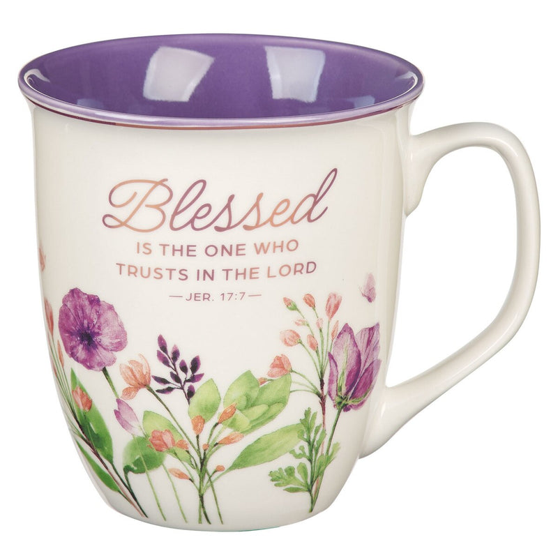 MUG PURPURA "BLESSED IS THE ONE"