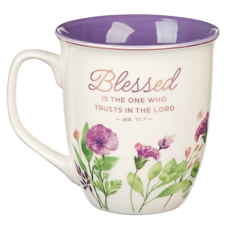 MUG PURPURA "BLESSED IS THE ONE"