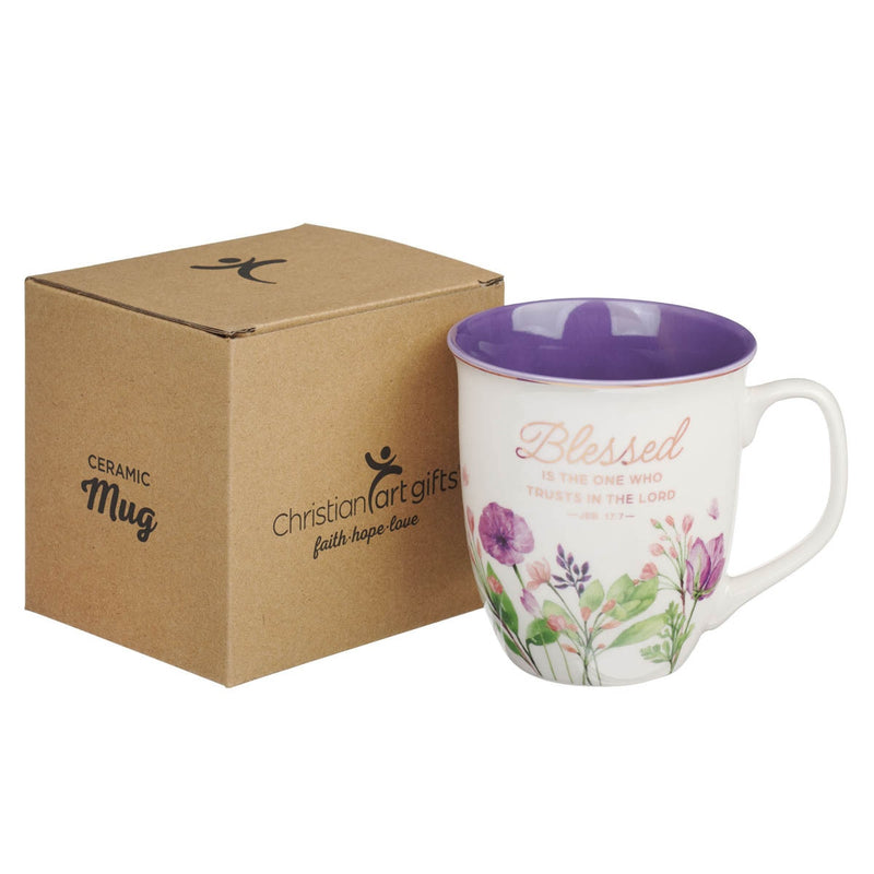 MUG PURPURA "BLESSED IS THE ONE"