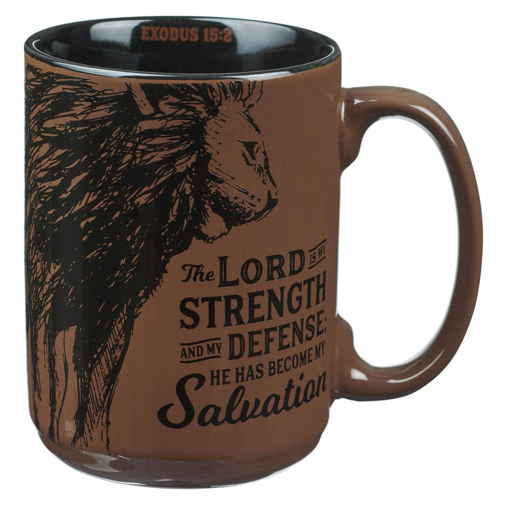 Mug de cerámica " The Lord is my Strength"