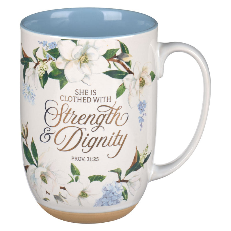 MUG DE CERÁMICA "STRENGTH AND DIGNITY"