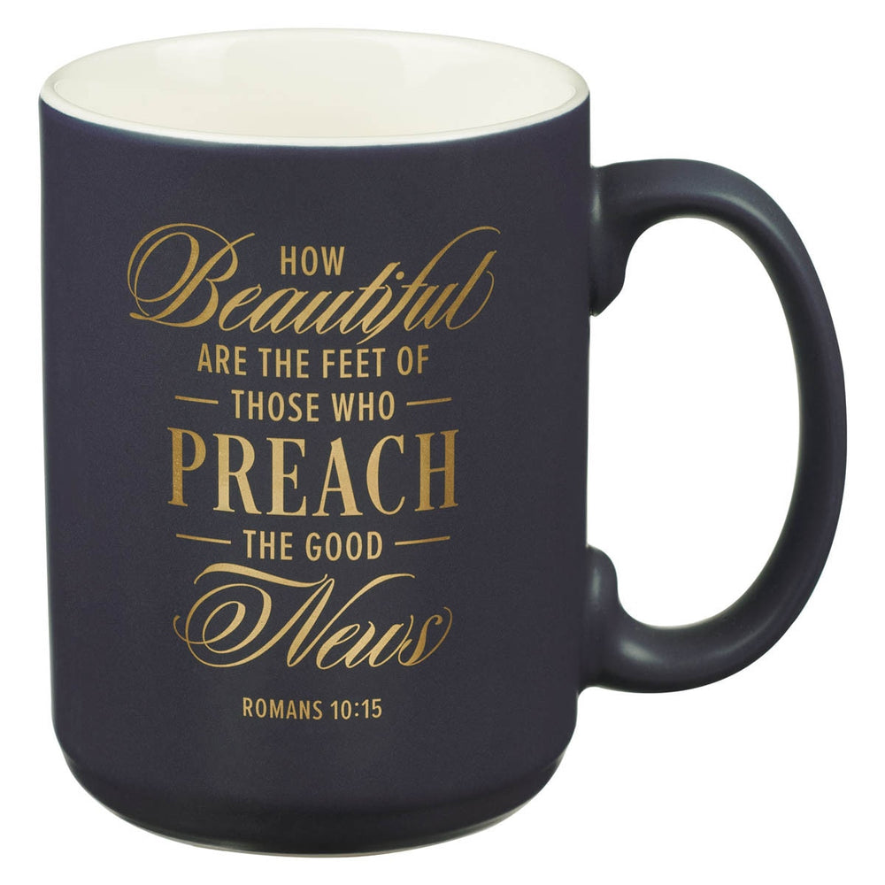 Mug de cerámica Beautiful are the feet