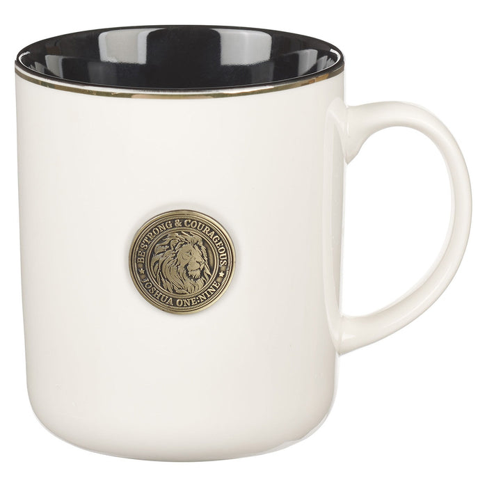 MUG DE CERÁMICA "STRONG AND COURAGEOUS"