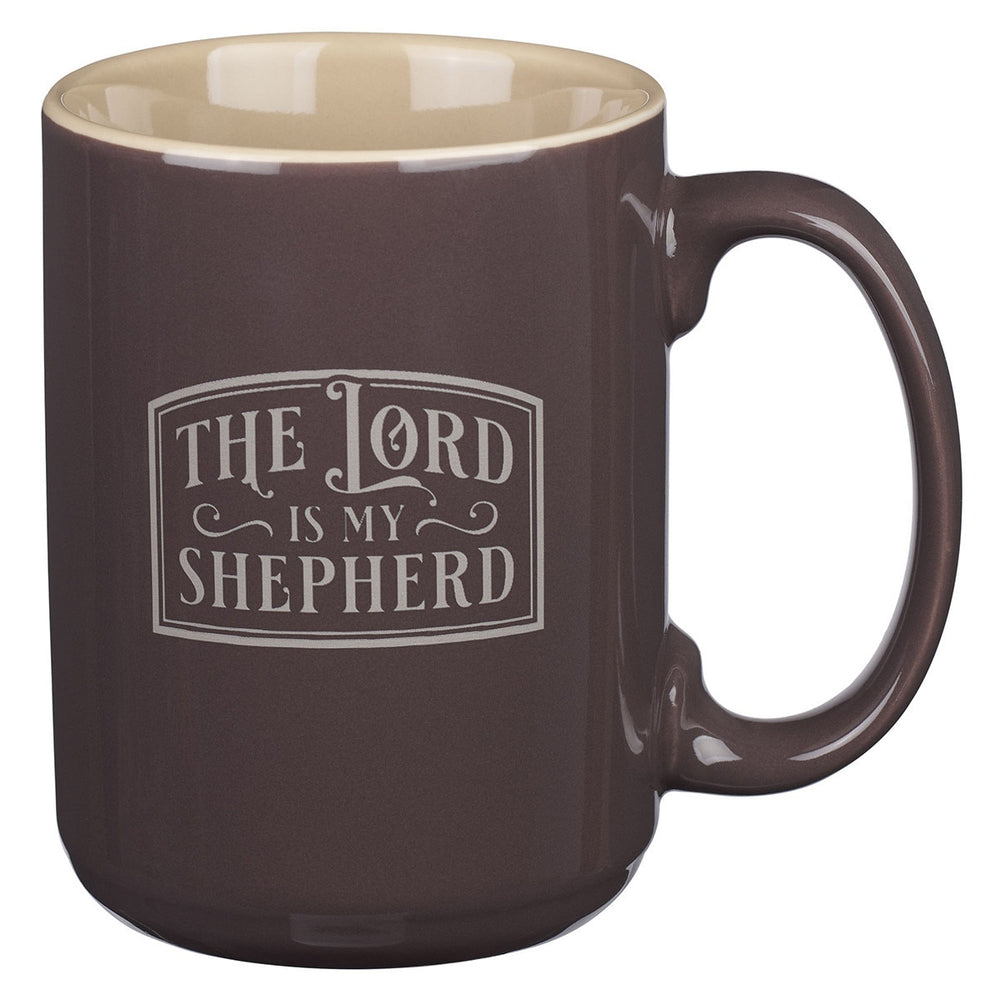 Mug de cerámica, marrón mocca "My Shepherd"