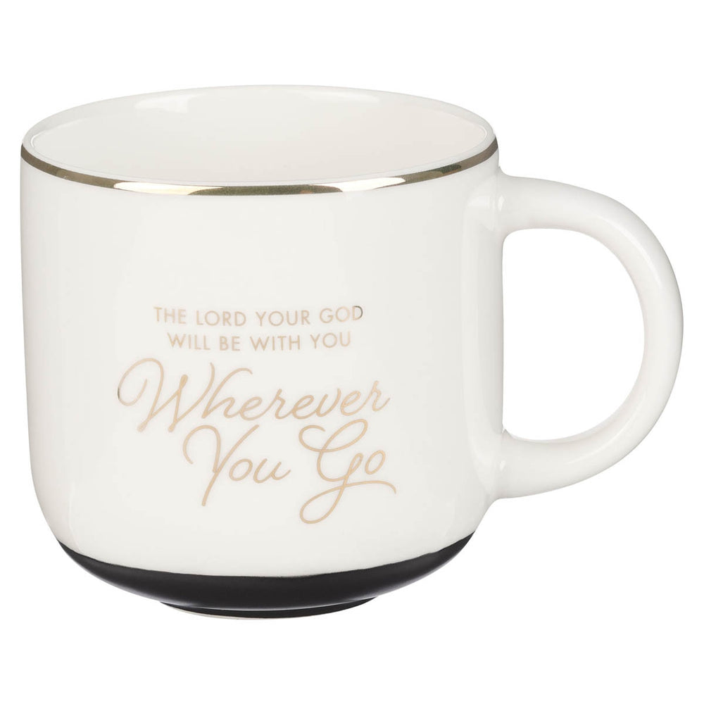 Mug de cerámica blanca "Wherever you go"