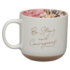 Mug Be Strong and Courageous Rosa – Josué 1:9