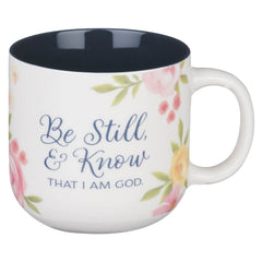 Mug Floral Be Still & Know – Salmo 46:10