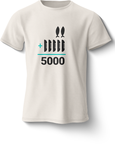 Camiseta The Chosen 2 Peces + 5 Panes Blanca