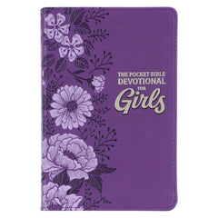 Devotional for Girls Purple Faux Leather Pocket