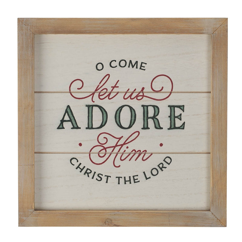 Cuadro Decorativo Come Let Us Adore Him