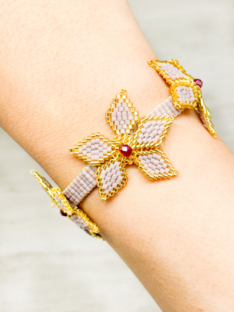 Pulsera tres flowers