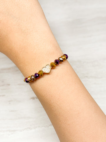Pulsera Rondel Corazón