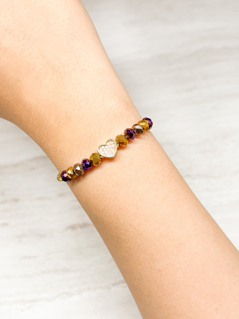 Pulsera Rondel Corazón