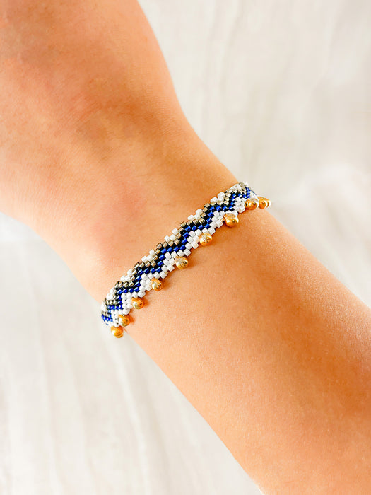 Pulseras Zig Zag bordadas en miyuki