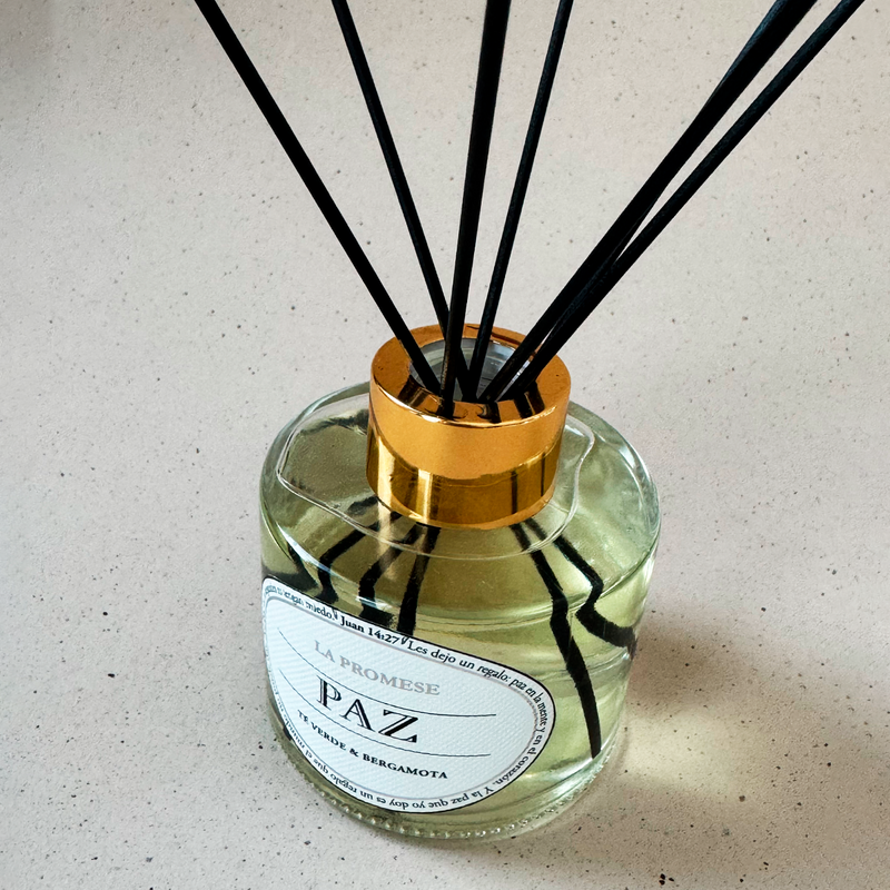 Difusor de aroma té verde y bergamota, Paz