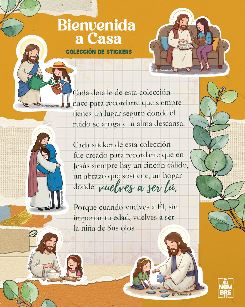 Sobre de stickers Bienvenida a casa, volumen 1