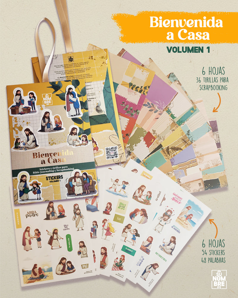 Sobre de stickers Bienvenida a casa, volumen 1