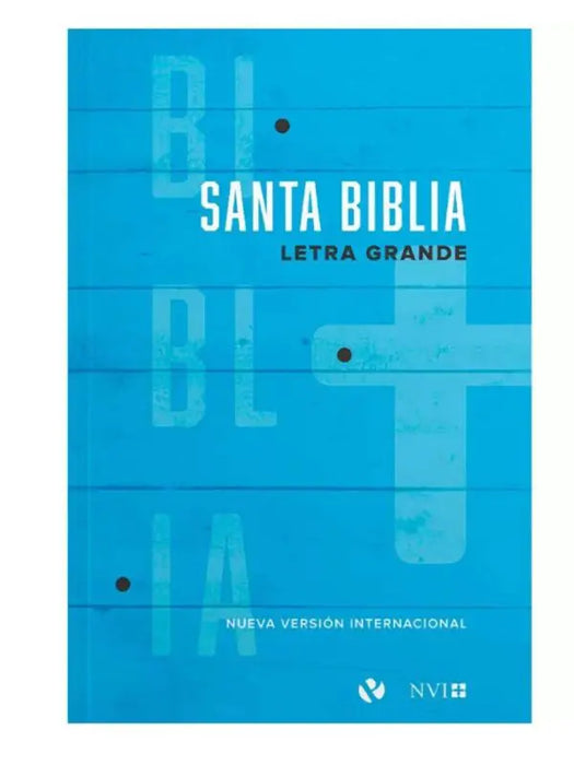 Biblia rustica azul, letra grande - NVI