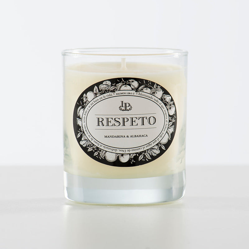 Vela Respeto, Mandarina y Albahaca