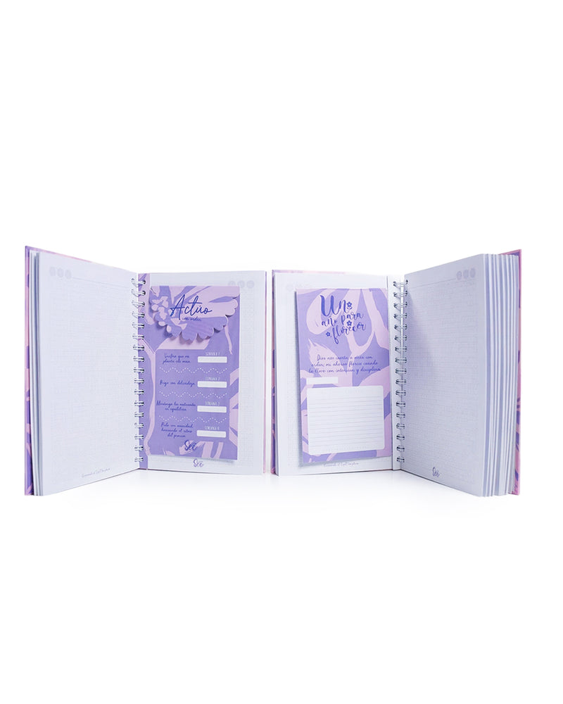 Agenda de ahorro con sobres multipropósitos, color Rosa