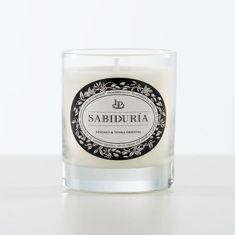 Vela Sabiduría, Sándalo y Tonka