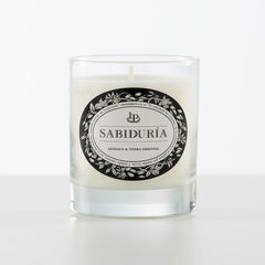 Vela Sabiduría, Sándalo y Tonka