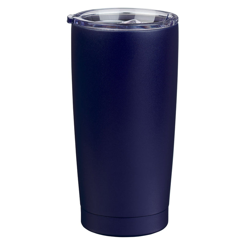 TERMO PARA AGUA CON  TAPA AZUL NAVY STRONG & CORAGEOUS