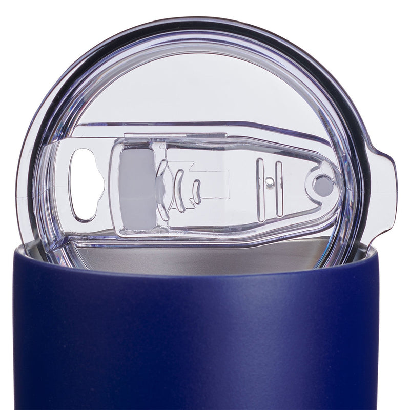 TERMO PARA AGUA CON  TAPA AZUL NAVY STRONG & CORAGEOUS