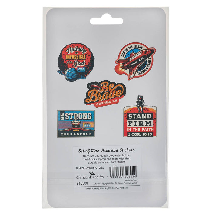 SET DE STICKERS BE BRAVE