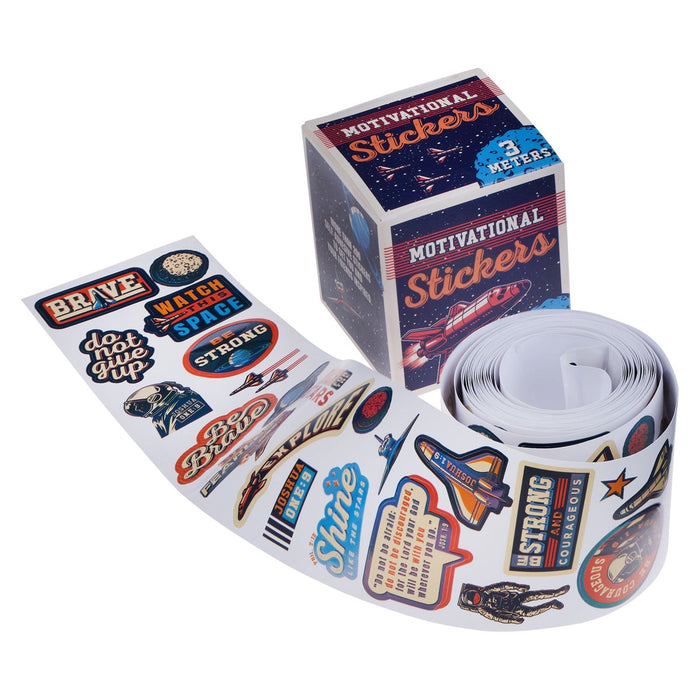 ROLLO DE STICKERS STRONG & CORAGEOUS