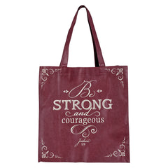 Bolsa Strong and Corageous vinotinto- Josué 1:9