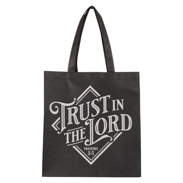 TOTE BAG NEGRA TRUST IN THE LORD