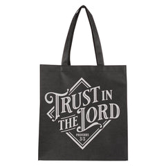 TOTE BAG NEGRA TRUST IN THE LORD