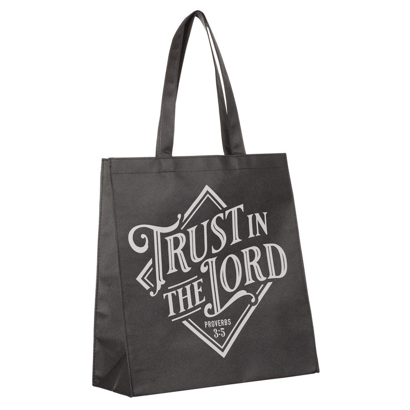 TOTE BAG NEGRA TRUST IN THE LORD