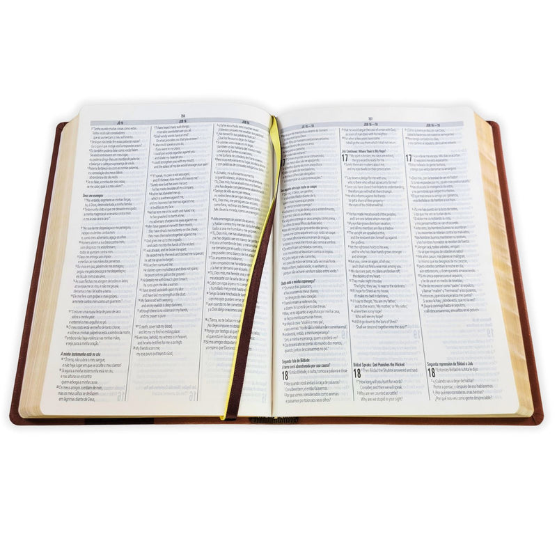 Biblia trilingüe, Portugués English Español, tapa flexible